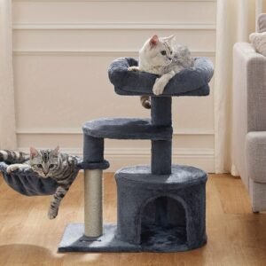 Multi-Level Cat Tree & Condo- Cozy Cave, Perch & Scratching Post