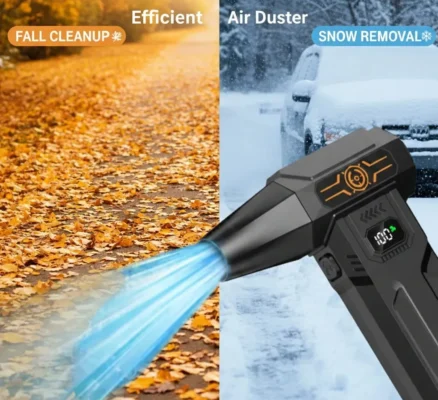 Multiuse TurboJet Blower | Insane Power for Snow, Leaves & Dust (Black)