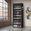 The Ultimate Organizer: 10-Tier Large Capacity Shoe Rack with Dustproof Cover