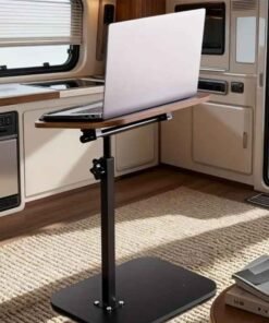 Alternative view of 2-in-1 Sofa Side Table & Laptop Desk-Walnut